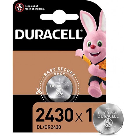 Duracell Batteria al litio DL/CR 2430 3V, in blister - 1pz - 90552171