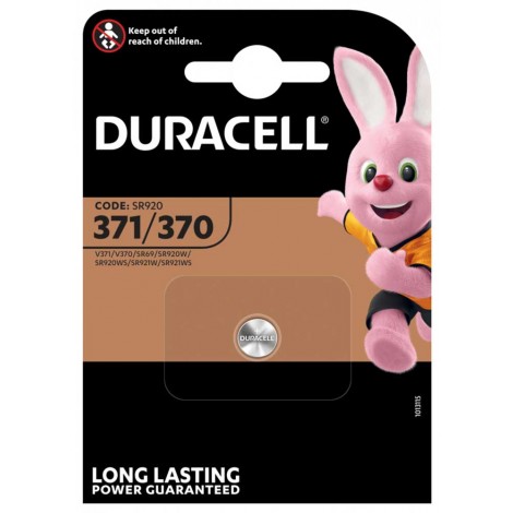 Duracell SR9205W Batteria all`ossido di argento 371/370 1.55V per orologi, in blister - 1pz - 75072543