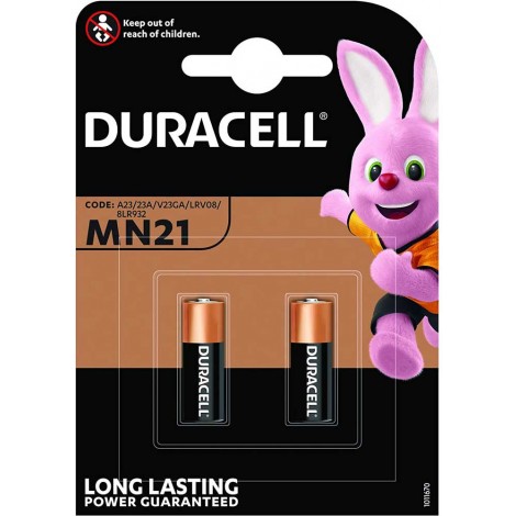 Duracell Batteria alcalina DURALOCK MN21 12V, in blister - 2PZ - 75072670