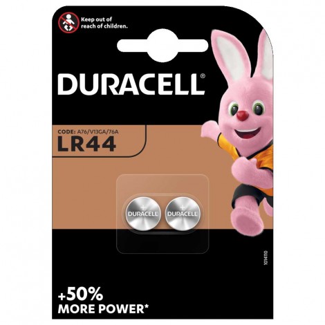 Duracell Batteria alcalina LR44 1.5V, in blister - 2pz - 97533903