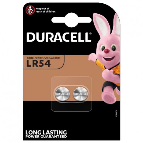 Duracell LR54 Batteria alcalina LR54 1,5V, in blister - 2pz