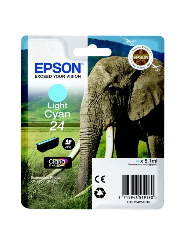 Cartuccia Epson ciano-chiaro xp750 24  C13T24254012