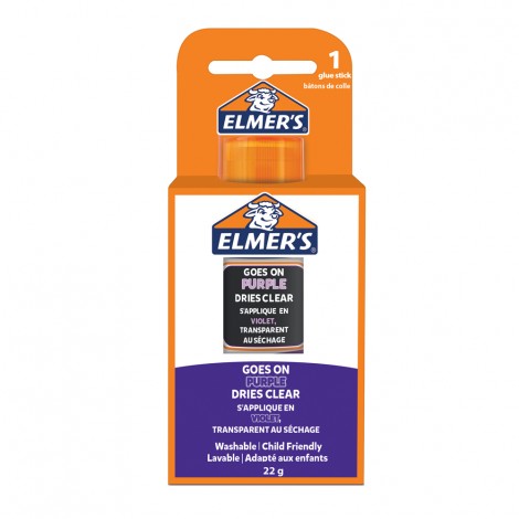 Elmers Colla stick viola a scomparsa, diventa trasparente quando si asciuga 22g -  C92ES0010