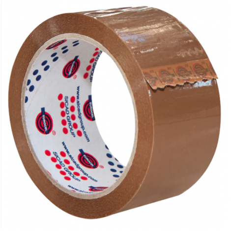 Eurocel Nastro imballo PVC330, silenzioso, 75mm x 66m, colore avana - 000211400 - C92EU0189