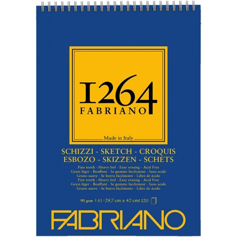 Libro per schizzi – Carta da disegno, superficie leggermente ruvida e vellutata al tatto 14,8x21 90 gr 60 fogli