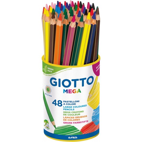 Astuccio con 48 pastelloni giganti