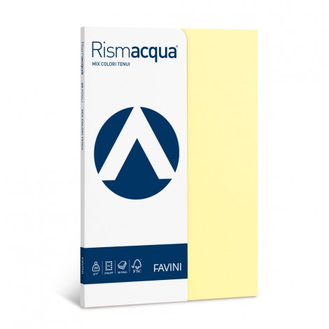 Carta Favini A4 assortiti tenui 50fg  gr.200 - A69X524