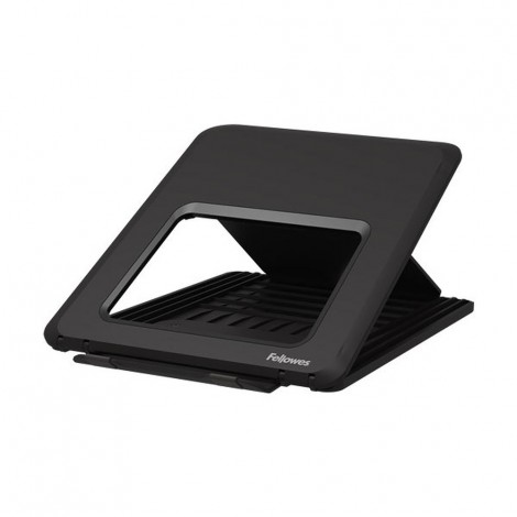 Supporto per portatili, Riduce l`affaticamento del collo e degli occhi sollevando lo schermo del laptop a all`altezza ideale con dodici impostazioni di altezza facili da regolare (da 12,6 a 20,4cm) per qualsiasi laptop fino a 15".