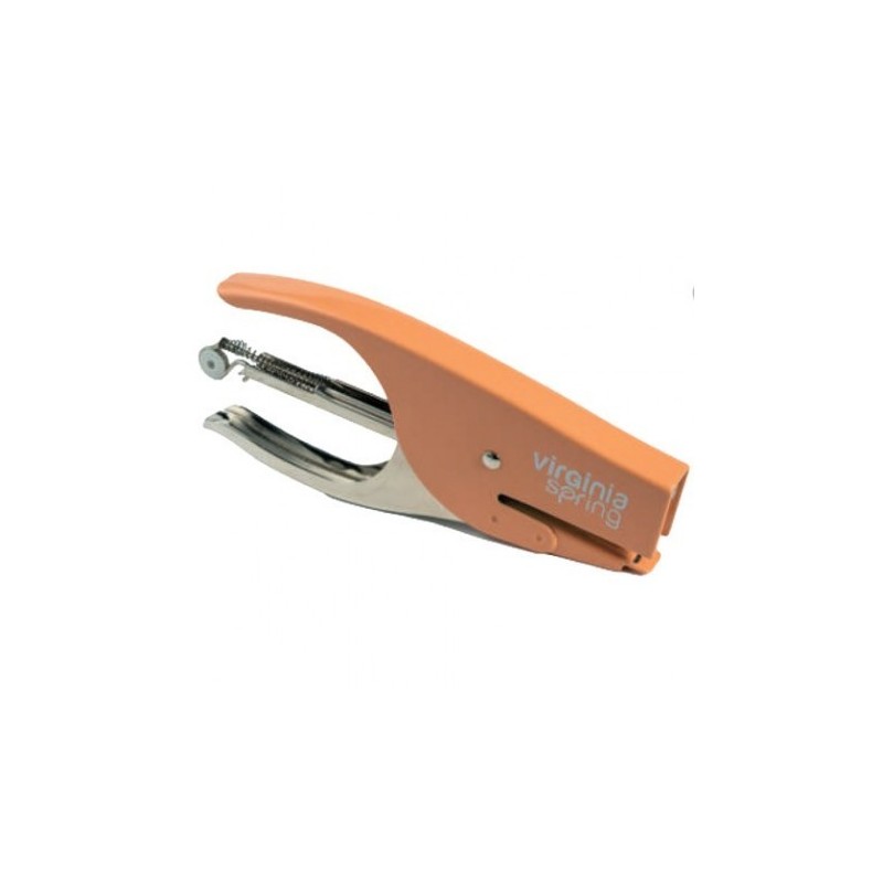 Iternet Virginia Spring - Cucitrice a pinza in acciaio cromato, utilizza punti 6/4, colore arancio  -  0101AR
