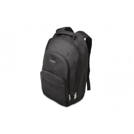 Zaino per notebook 15,6" in nylon. Due tasche frontali per accessori e zip di apertura, dimensioni esterne 330x490x130 mm - 1pz