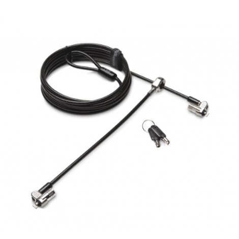 Kensington Lucchetto di sicurezza Microsaver 2.0 doppio, utilizza la stessa chiave per proteggere rapidamente un laptop e un monitor, un disco rigido, una stampante o una docking station - K65048WW