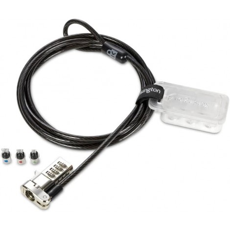 Kensington Lucchetto per laptop universale 3 in 1 con chiave, adatto a slot di sicurezza per laptop standard, nano o wedge, indipendentemente dal marchio o dalla generazione - K62316WW