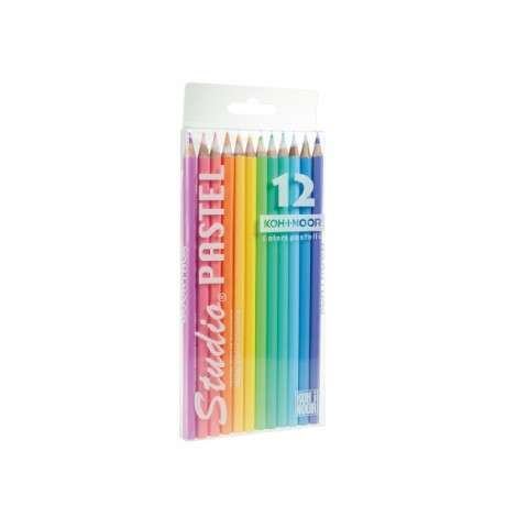 Matita con gommino, fusto esagonale - 12pz