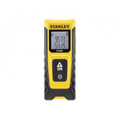 Stanley Misuratore elettronico fino a 20m, schermo LCD nero con scritte in bianco a tre linee e autospegnimento dopo 120 secondi - M77065