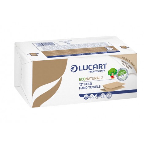 Asciugamani EcoNatural piegati a Z, 220 strappi, formato 23x23,5cm, goffratura micro, 2 veli