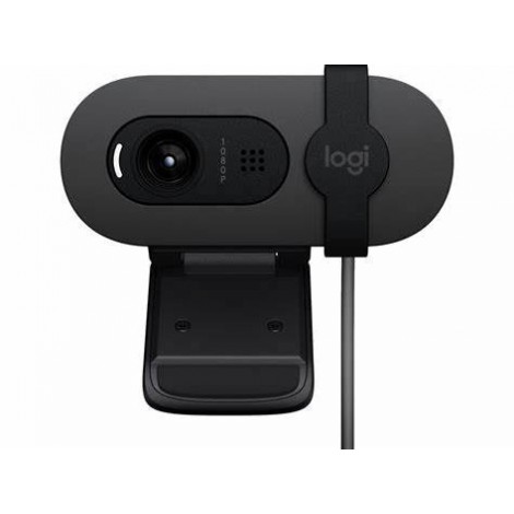 Webcam professionale Full HD da 1080p con bilanciamento automatico dell`illuminazione e copriobiettivo integrato.