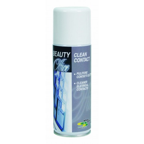 Beauty Office Clean contact - Bomboletta spray disossidante, odore caratteristico, per microcontatti elettrici e meccanismi di precisione - 200ml - A01029
