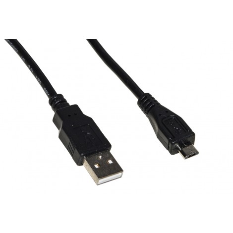 Link Cavo USB 2.0 - micro USB "B" in rame per ricarica e scambio dati smartphone e tablet, lunghezza 1mt - 1pz - LKCM1