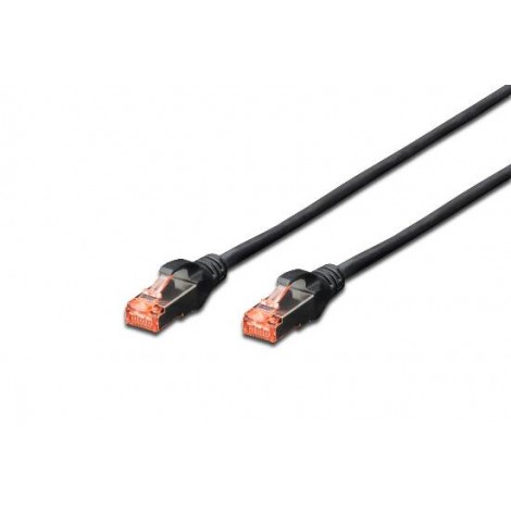Digitus Cavo di rete ethernet 4 x 2 AWG 27/7 doppia schermatura LSZH, con 2 connettori RJ45 8 poli, lunghezza 0,5mt - 1pz - DK1644005BL
