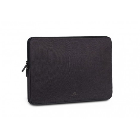 Custodia per notebook 13,3"/14", poliestere RPET, water resistant, rivestimento interno felpato a colori, con doppia cerniera, dimensioni esterne 348x250x25mm