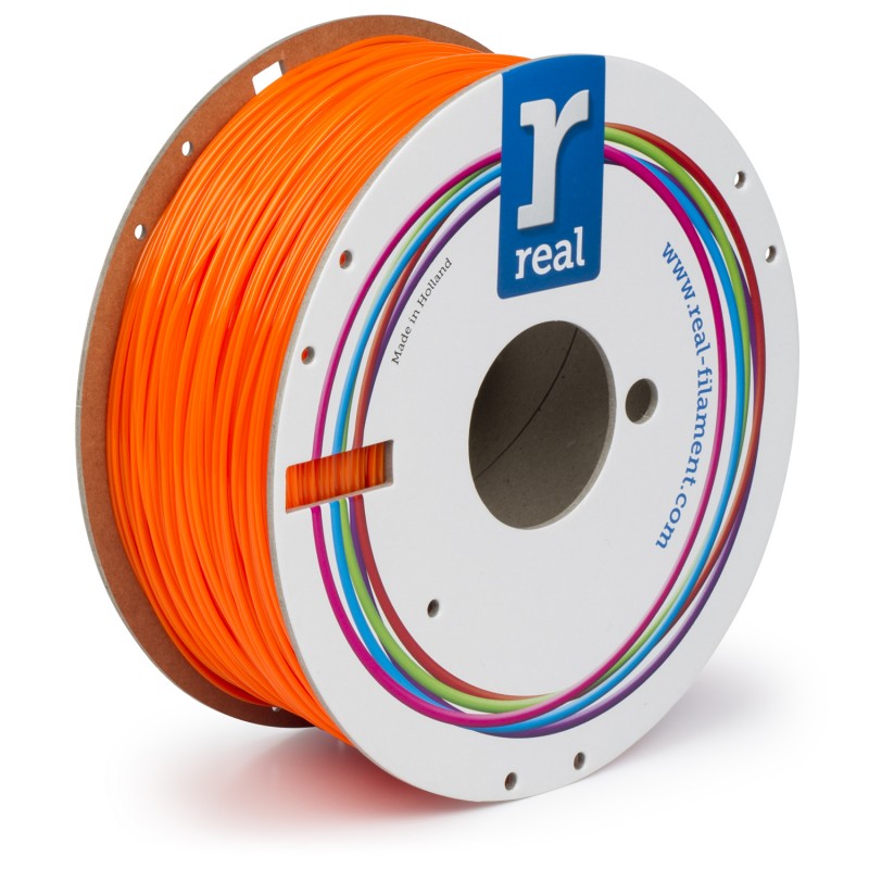 Real Filament - Filamento per stampanti 3D 1Kg PETG 1.75mm arancione traslucido
