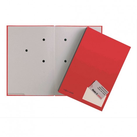 Libro firma, formato A4, 20 scomparti, dorso a soffietto, copertina e intercalari in cartoncino riciclato - 1pz