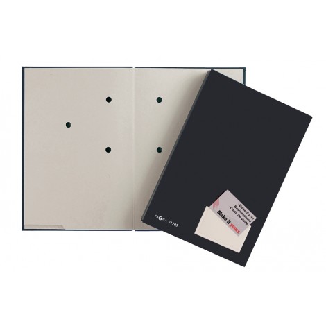 Libro firma, formato A4, 20 scomparti, dorso a soffietto, copertina e intercalari in cartoncino riciclato - 1pz