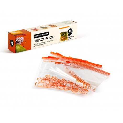 Sacchetti per alimenti 24x27,5cm, 2,5lt, 10pz