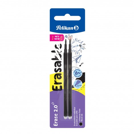 Refill per penna gel Erase 2.0 colore nero - 2pz