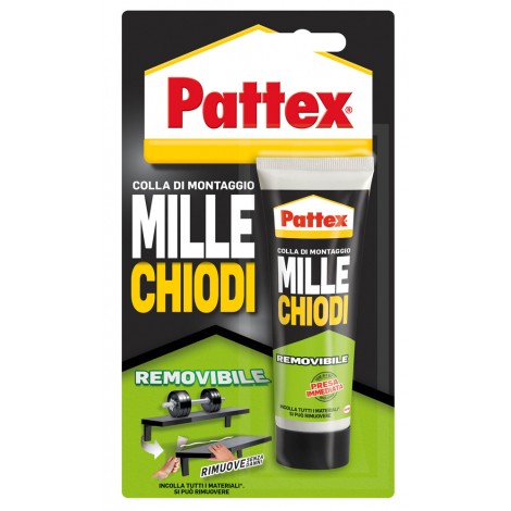 Adesivo con presa immediata, con formula di FlextecTM, rimovibile semplicemente con una spatola. Regge fino a 60kg/cm2