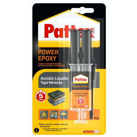 Colla Pattex Power Epoxy - Acciaio Liquido 1479397