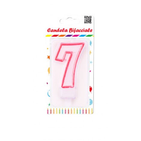 Candelina numero 7, 7cm - 1pz