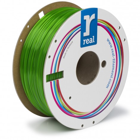 Real Filament – Filamento per stampanti 3D 1Kg PETG 1.75mm verde opaco