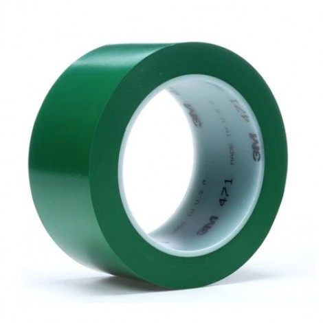 Nastro adesivo, supporto in PVC e vinile 50mm x 33m colore verde  - 1pz