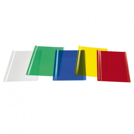 Cristal - Foderine per libri - In PP con 2 strisce autoadesive per l`applicazione della copertina, finitura liscia, 110my colore trasparente - Prezzo singolo, ord. minimo 20pz