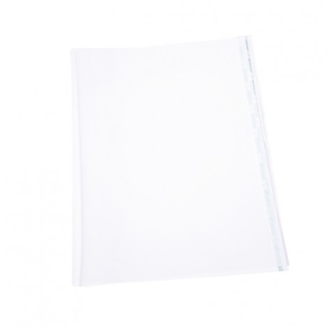 Cristallo 14 - Grandi foderine per libri - In PVC con 2 strisce autoadesive per l`applicazione della copertina, finitura liscia, 140my colore trasparente - Prezzo singolo, ord. minimo 25pz