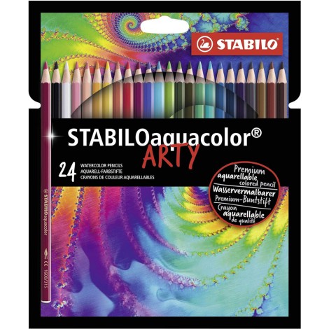 Astuccio 24 pastelli acquerellabili