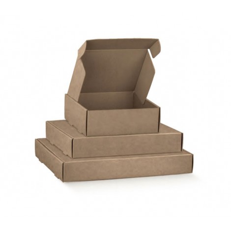 Scotton Scatola auto montante ideale per spedizioni, ma anche per confezioni regalo, 15,5x12x5cm, colore avana - 38711C