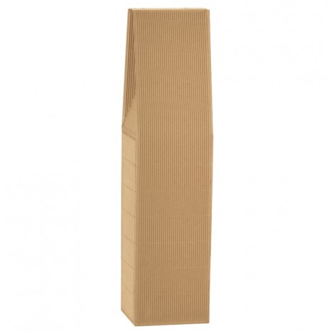 Scotton Scatola per bottiglia in cartone senza maniglia e finestra, 9x9x37cm, colore avana - 35460C