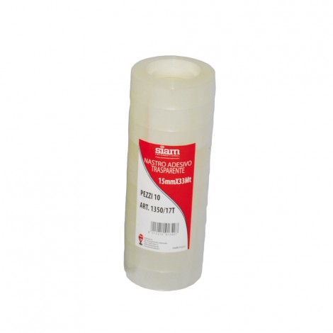 Nastro adesivo con supporto in polipropilene BOPP 15mm x 33m - Prezzo singolo, ord. minimo 10pz