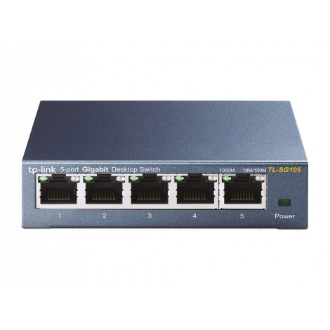 SWITCH 5 PORTE 10/100/1000Mbps DESKTOP. NESSUNA CONFIGURAZIONE RICHIESTA - 1PZ