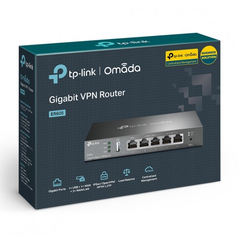 consente di gestire in maniera centralizzata da remoto l`intera rete (router, switch, access point) tramite Cloud Based Controller Omada