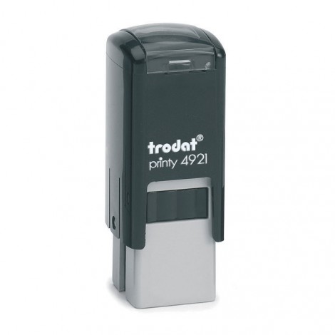 Timbro 4921 autoinchiostrante, dimensioni piastra 12x12mm, climaticamente neutro e struttura in materiale plastico riciclato - 1pz