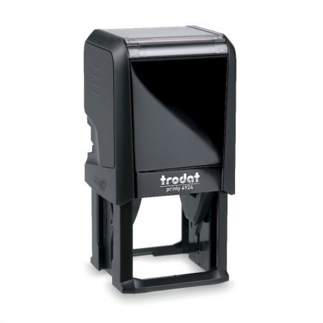 Timbro 4924 autoinchiostrante, dimensioni piastra 40x40mm, climaticamente neutro e struttura in materiale plastico riciclato - 1pz