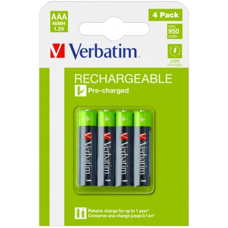 Batterie Premium HR03 ricaricabili mini stilo AAA 1,2V 950mAh, in blister - 4pz