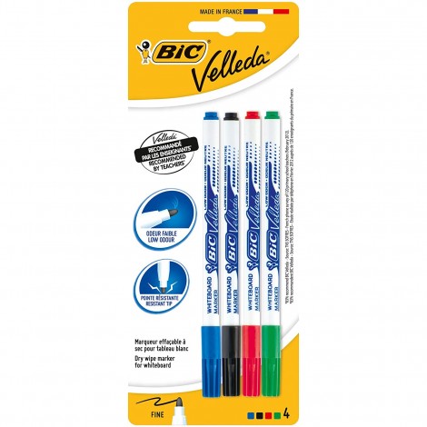 Bic Velleda 1701 - Marcatore per lavagne  4pz  904941