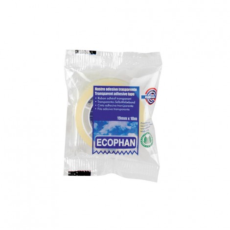 Eurocel Ecophan - Nastro adesivo con supporto in polipropilene BOPP 19mm x 10m - Prezzo singolo, ord. minimo 24pz