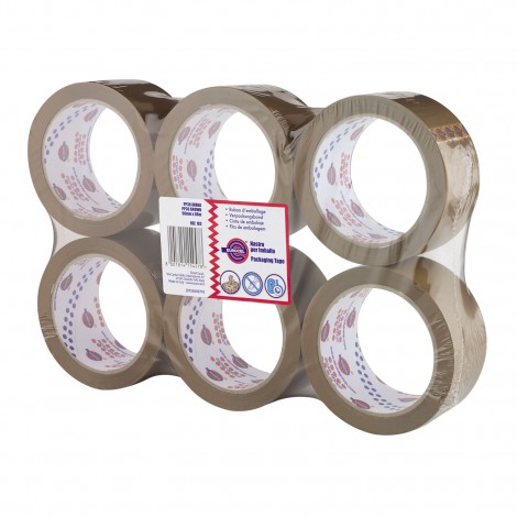 Eurocel Nastro imballo PP36NN, silenzioso 50mm x 66m colore avana