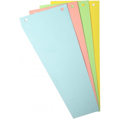 Exacompta Intercalari orizzontali Nature Future, azzurro - Divisore in cartoncino, formato 105x240mm, 180gr - 100pz