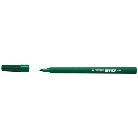 Office Fine –  Marcatore permanente con inchiostro a base d`acqua, punta 2,5mm colore verde